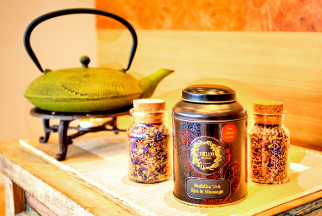 Tranquil spa atmosphere for massage therapy